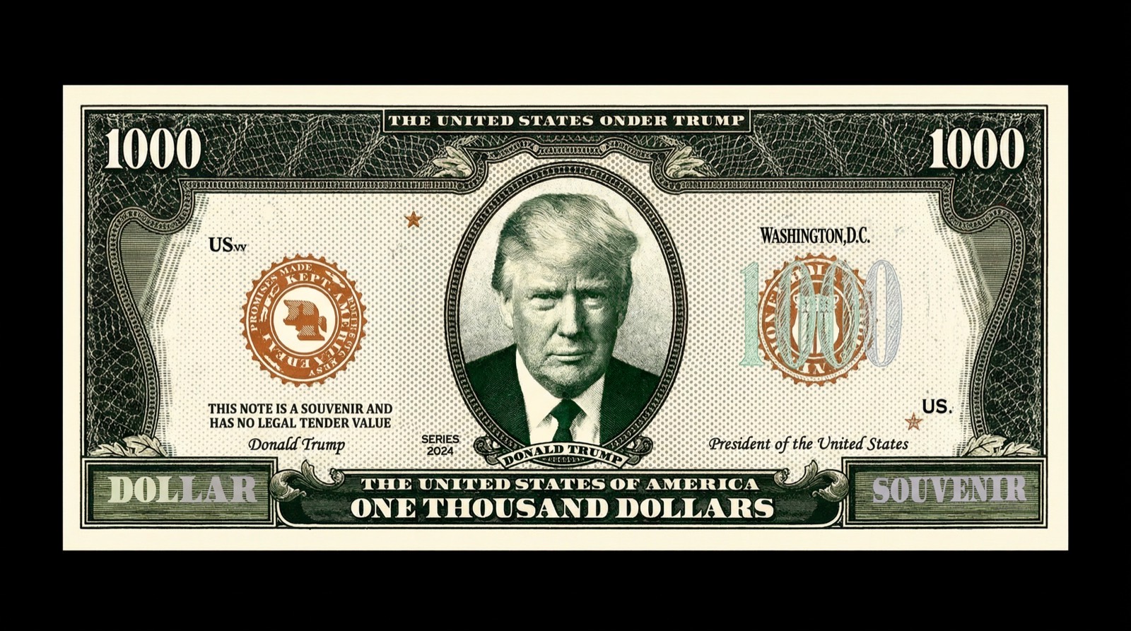 Cédula Presidente Donald Trump