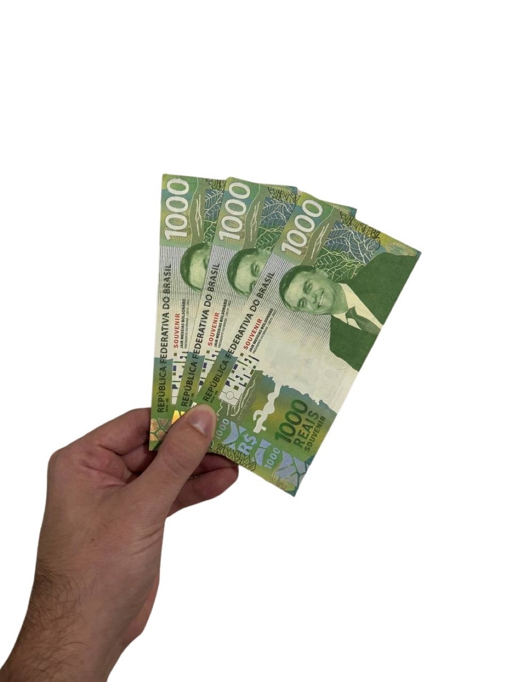 Reação ao receber a cédula